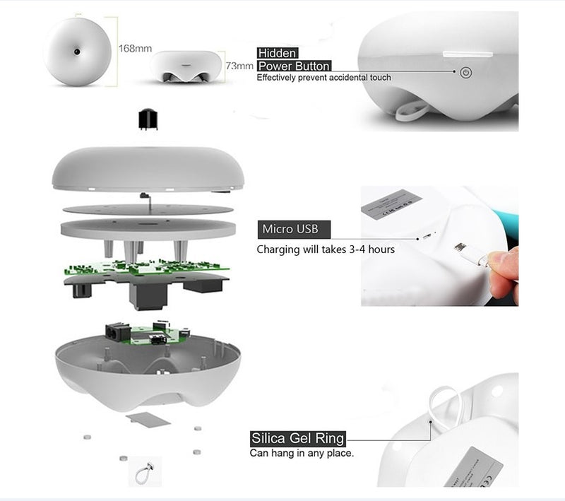 Chargez l&#39;image dans la visionneuse de la galerie, [Clearance] IPUDA Stylish CandyFloss Donut bedside Smart Gesture Sensor Light
