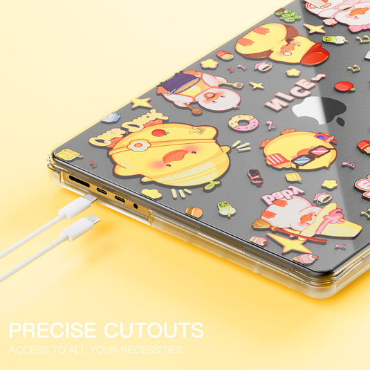 Apple MacBook Pro 14.2" (A2442 & A2779 & A2918 & A2992) - Cute Cartoon Transparent Shockproof & Slim Case
