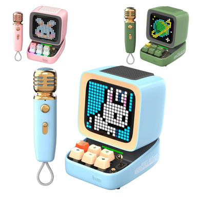 Divoom Ditoo-Mic Mini Karaoke Machine Pixel Art Bluetooth Speaker Perfect Gift - Polar Tech Australia