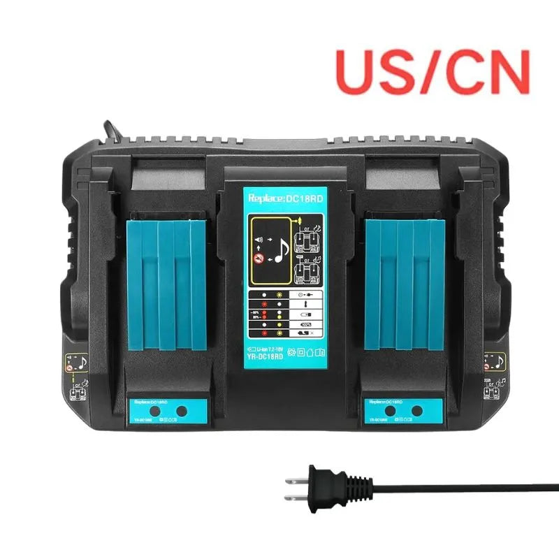 Chargez l&#39;image dans la visionneuse de la galerie, Replacement Dual  Fast Charger For Makita 7.2V-18V Electrical Tool Li-ion Battery - Polar Tech Australia
