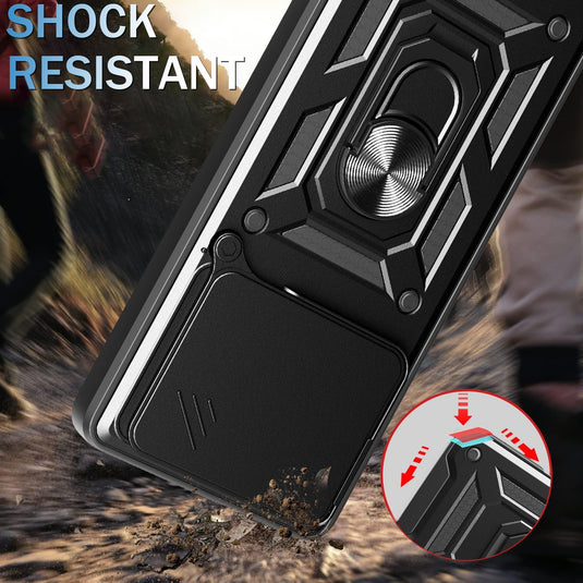 [Built-in Metal Kickstand][With Lens Cover] Nothing Phone (3a)/Pro Full-Cover Shockproof Protective Case - Polar Tech Australia