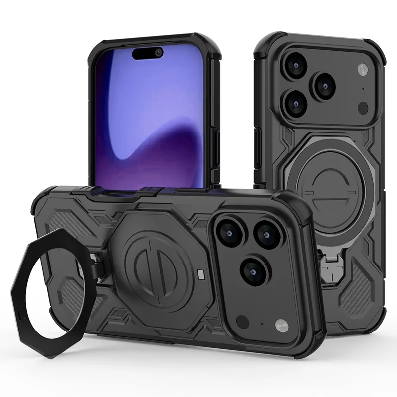 Cargue la imagen en el visor de la galería, [Magsafe Compatible][Built-in Stand] Apple iPhone 17/Air/Pro/Max - Shield Shockproof Rugged Heavy Duty Case - i-Station Mobile Phone &amp; Electronic Device Repair and Accessories
