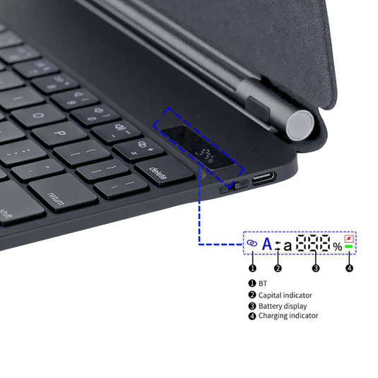 Magic Magnetic Floating Trackpad Wireless 7 Multi-Color Backlit Keyboard Case for Apple iPad 10.9” & 11“ 10/11th Gen (2022/2025)