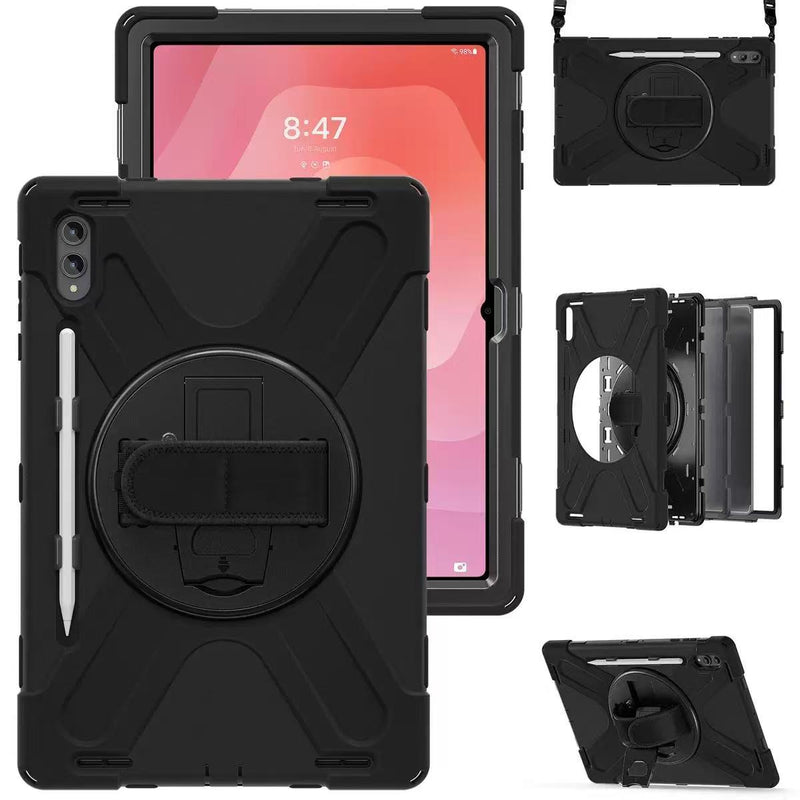 Load image into Gallery viewer, Samsung Galaxy Tab S11 Ultra (2025) 14.6" - Heavy Duty 360 Degree Rotate Stand Hand Strap Case With Shoulder Strap - i-Station Mobile Phone &amp; Electronic Device Repair and Accessories
