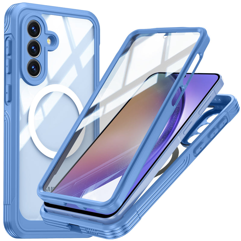 Load image into Gallery viewer, [Magsafe Compatible] Samsung Galaxy A57 (A576) - 9H Glass Three-proof Full Cover Heavy Duty Series Case - Polar Tech Australia
