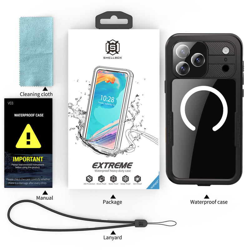 Cargue la imagen en el visor de la galería, [Magsafe Compatible] [Mars Series] Apple iPhone 17/Air/Pro/Pro Max Shellbox Full Covered Waterproof Heavy Duty Tough Armor Case - i-Station Mobile Phone &amp; Electronic Device Repair and Accessories

