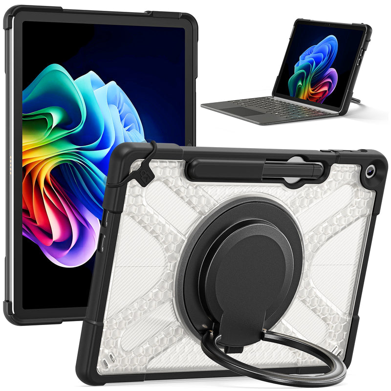 Load image into Gallery viewer, Microsoft Surface Pro 12 (2025) - 360 Degree Rotate Shockproof Heavy Duty Tough Stand Case Cover With Pen Holder
