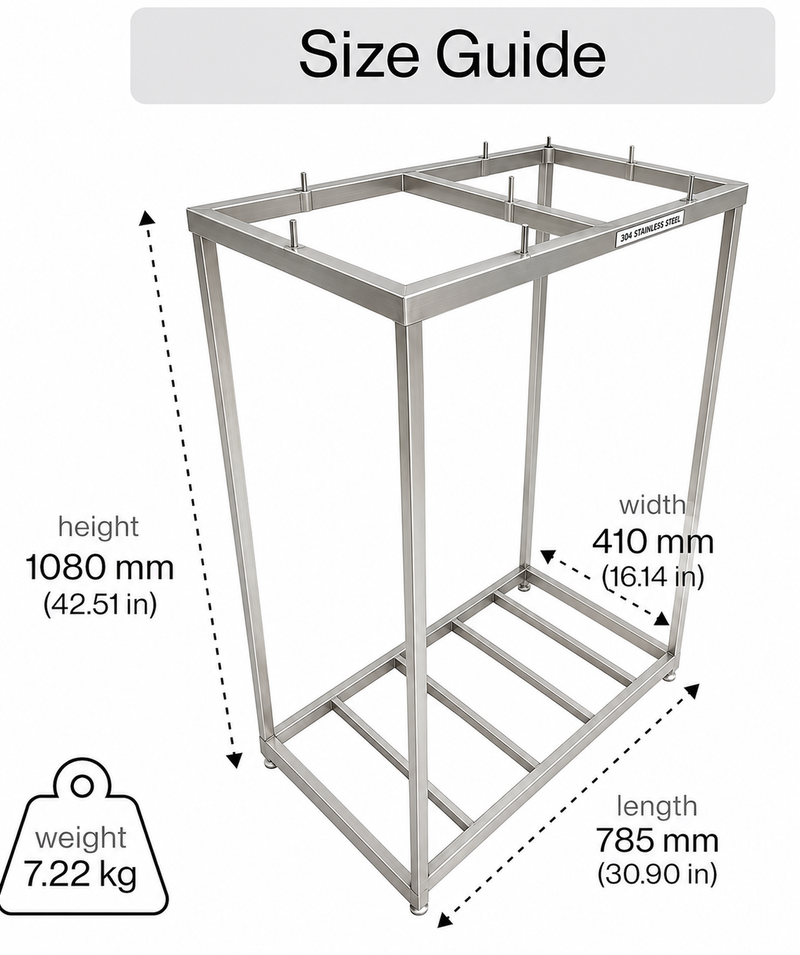 Cargue la imagen en el visor de la galería, Double Sack Mail/Post/Bag AU Post Mail Bag Stand Sorting Holder Postbag Trolley
