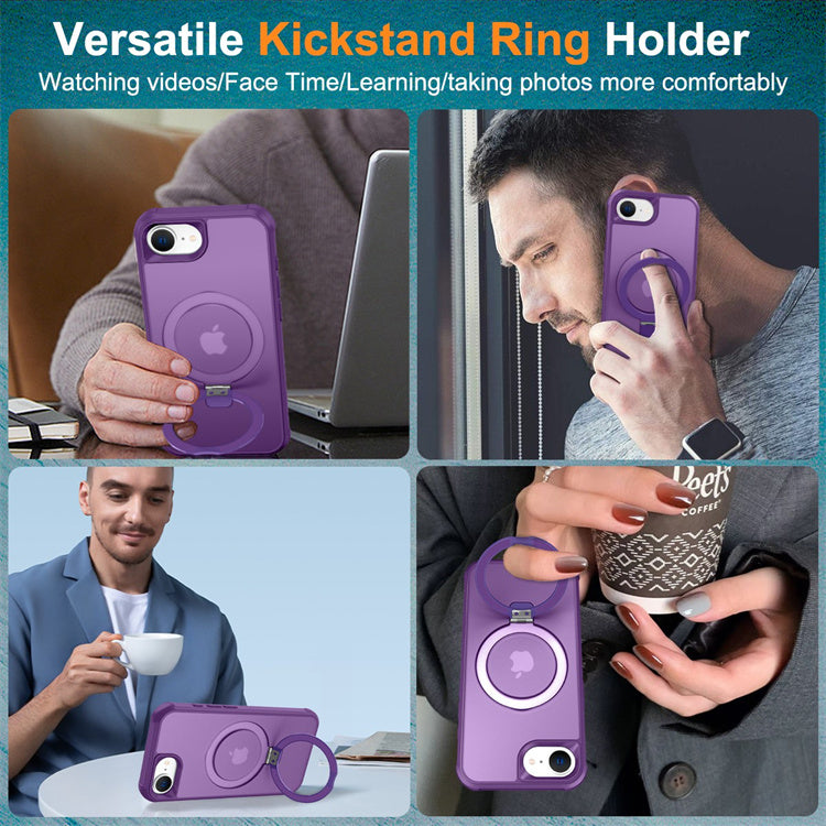 Cargue la imagen en el visor de la galería, [Magsafe Compatible][360° Rotating Stand] Apple iPhone 16e Full-coverage Shockproof Essentials Series Case - Polar Tech Australia
