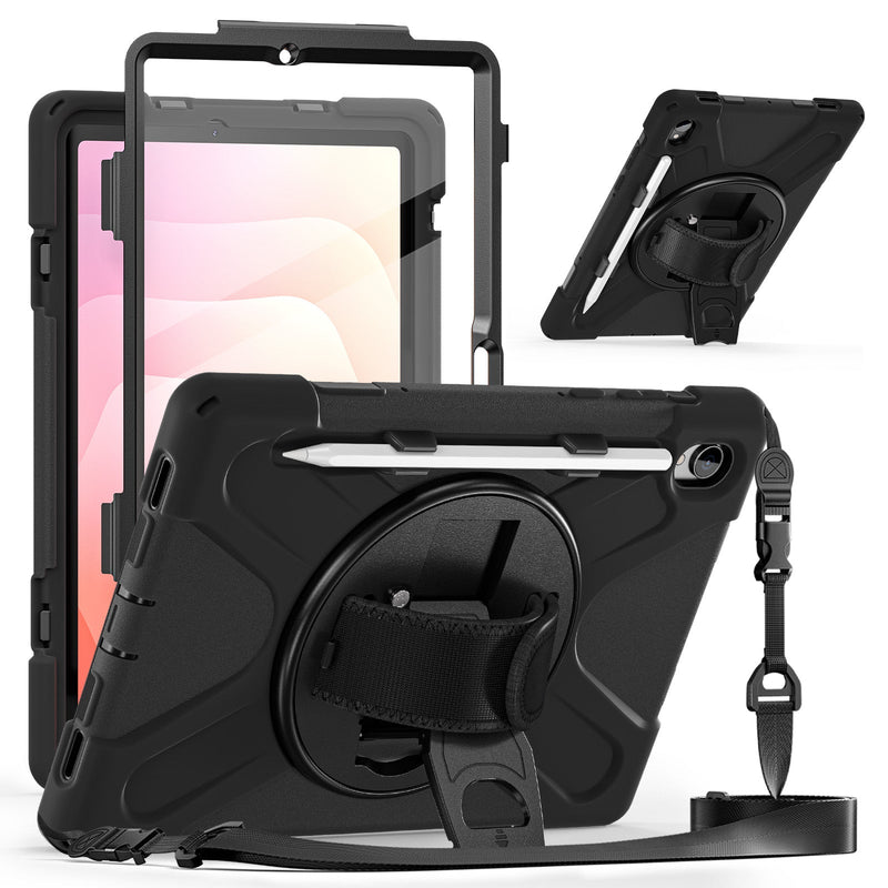 Load image into Gallery viewer, Samsung Galaxy Tab S11 (2025) 11" - Heavy Duty 360 Degree Rotate Stand Hand Strap Case With Shoulder Strap - i-Station Mobile Phone &amp; Electronic Device Repair and Accessories
