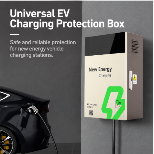 Load image into Gallery viewer, Universal EV Charging Protection Box – Wall-Mounted Weatherproof Metal Enclosure for Electric Vehicle Chargers - Polar Tech Australia
