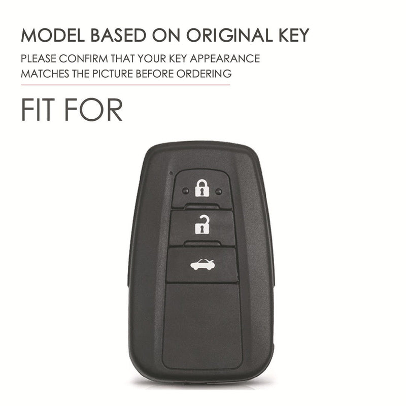 Chargez l&#39;image dans la visionneuse de la galerie, Toyota Genuine Leather Full Protection Car Key Fob Case Cover For Aygo, Yaris, Corolla, C-HR, Camry, GT86, GR Supra, Prius, Prado, Mirai, RAV4, Land Cruiser, Hilux, Proace

