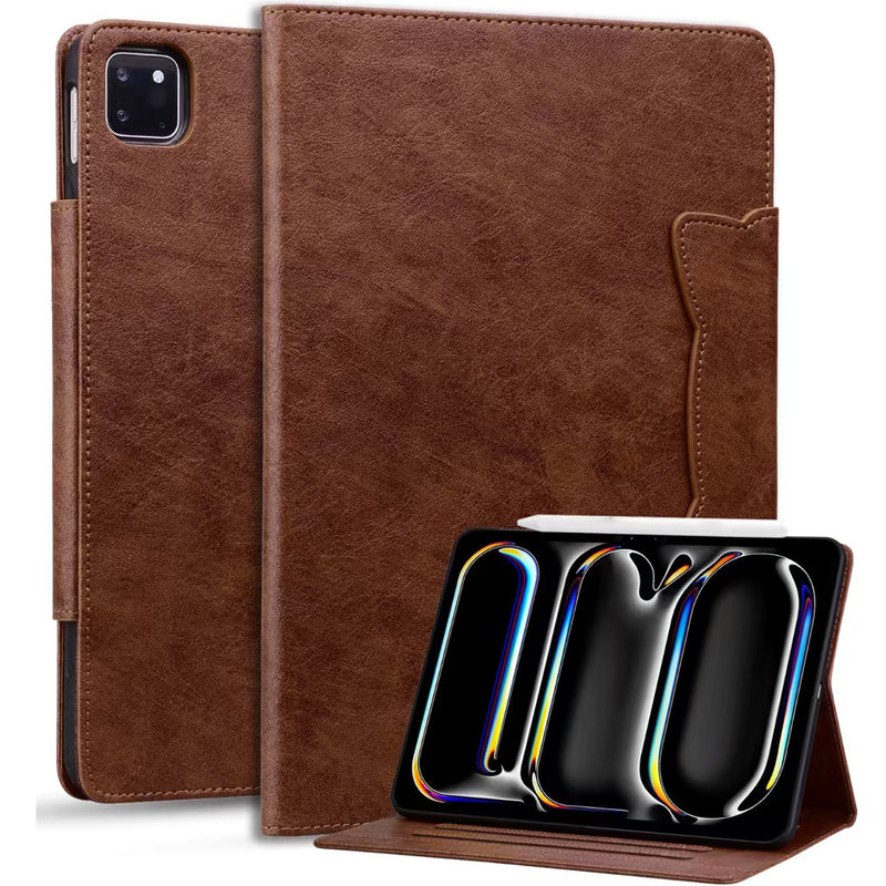 Cargue la imagen en el visor de la galería, Apple iPad 5/6 9.7&#39;&#39; 5/6th Gen (2017/2018) Business Retro Matte Leather Protective Case
