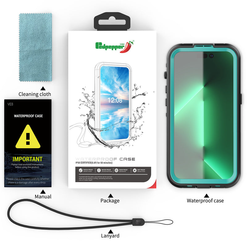 Load image into Gallery viewer, [Magsafe Compatible][Dot Series] Apple iPhone 14/14 Plus/14 Pro/14 Pro Max Redpepper IP68 Waterproof Heavy Duty Tough Armor Case - Polar Tech Australia
