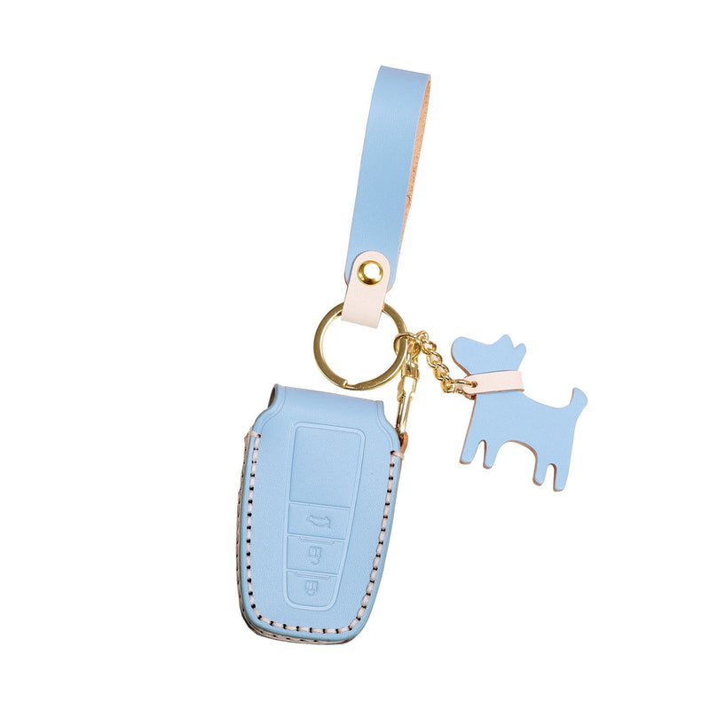 Chargez l&#39;image dans la visionneuse de la galerie, Toyota Genuine Leather Full Protection Car Key Fob Case Cover For Aygo, Yaris, Corolla, C-HR, Camry, GT86, GR Supra, Prius, Prado, Mirai, RAV4, Land Cruiser, Hilux, Proace

