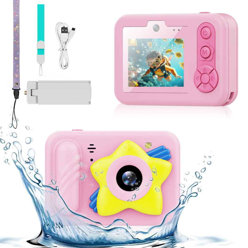 Cargue la imagen en el visor de la galería, [Depth 1.5M Max] High-Definition IP68 Waterproof Kids Camera With Triangular Stand &amp; Safety Strap - Polar Tech Australia

