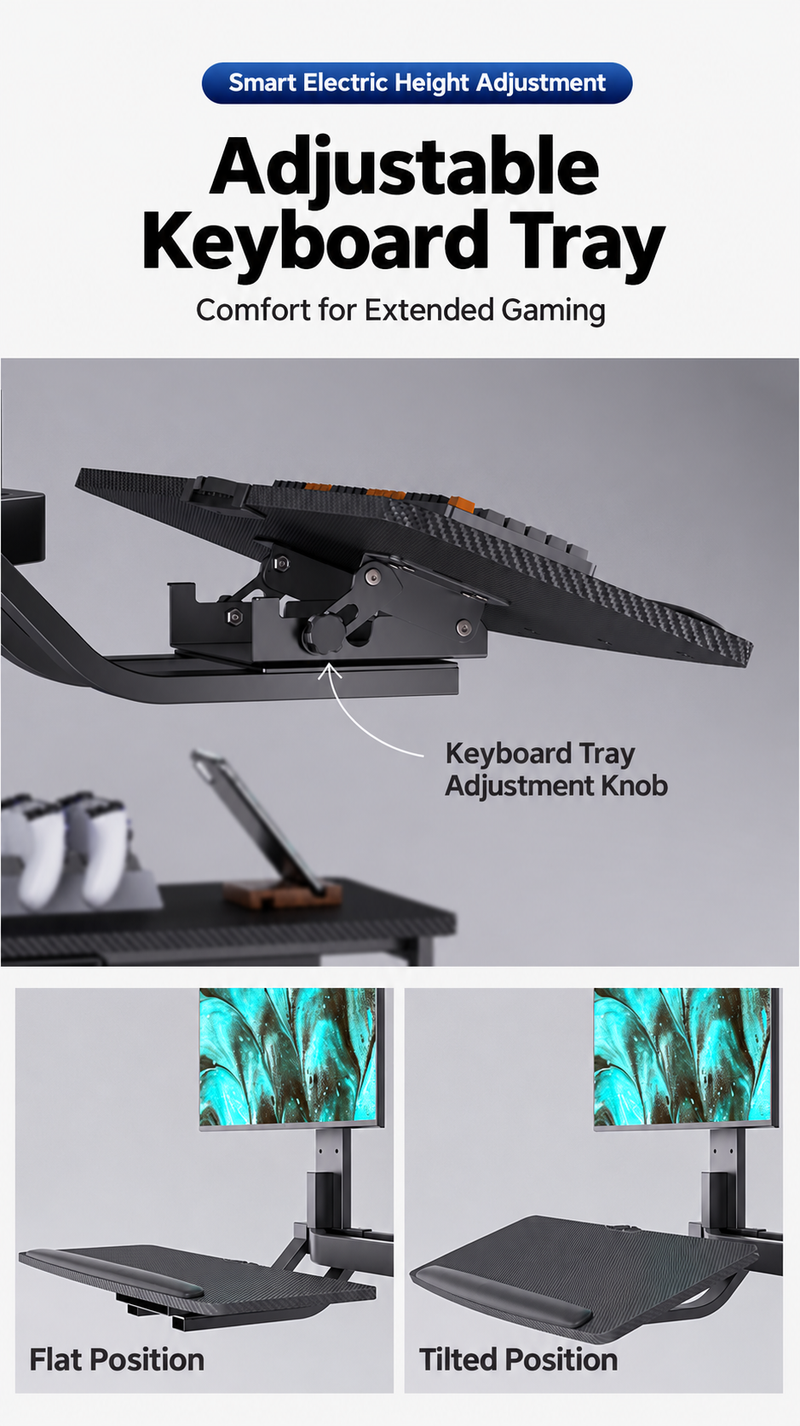 Load image into Gallery viewer, Electric Height Adjustable Rotation Mobile Office Warehouse Workbench Work Station Gaming Table Desk
