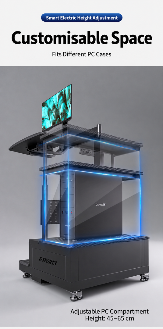 Electric Height Adjustable Rotation Mobile Office Warehouse Workbench Work Station Gaming Table Desk