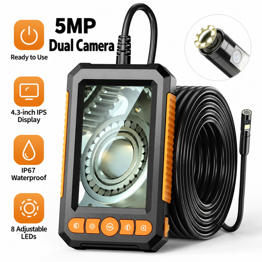 4.3-Inch Screen Daul Camera Industrial Endoscope Inspection Camera for Automotive Repair and Pipe Inspection