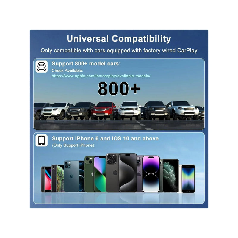 Load image into Gallery viewer, Plug and Play Mini Wireless CarPlay USB Adapter or iPhone 11/12/13/14/15/16 - Polar Tech Australia
