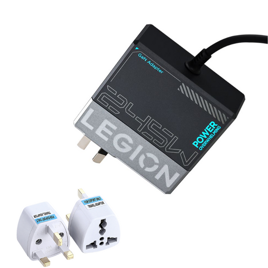 [20V-12.25A/245W][Slim Tip][Slim GaN] Lenovo Legion Pro 5 16IAX10 / Legion 5 15IRX10 / LOQ 17IRX10 2025 Gaming Series - Laptop AC Power Supply Adapter Charger
