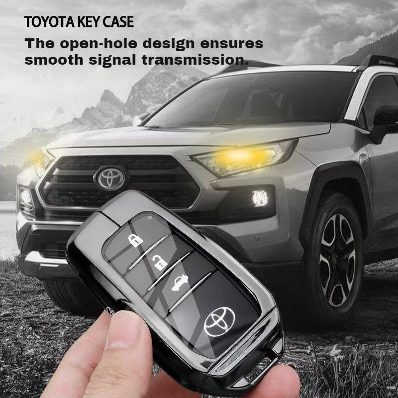 Chargez l'image dans la visionneuse de la galerie, Toyota PU Leather + Zinc Alloy Car Key Fob Case Cover For Corolla, Prius, Camry, C-HR, RAV4, Altis, Land Cruiser Prado - i-Station Mobile Phone &amp; Electronic Device Repair and Accessories
