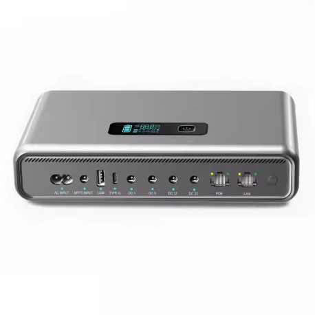 [16400mAh] Universal Mini UPS 36W Battery Backup 5V 9V 12V 24V 48V Adjustable Output For WIFI Router, Modem, POE Switch, Security Camera CCTV & Alarm & Attendance Machine LED Light - Polar Tech Australia
