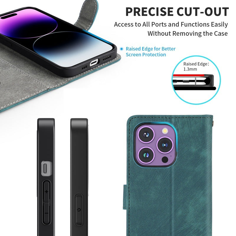 Load image into Gallery viewer, [With Card Slot][With Lanyard] Nothing Phone (3a)/Pro Multi Functional Buckle Flap Wallet Series Case - Polar Tech Australia
