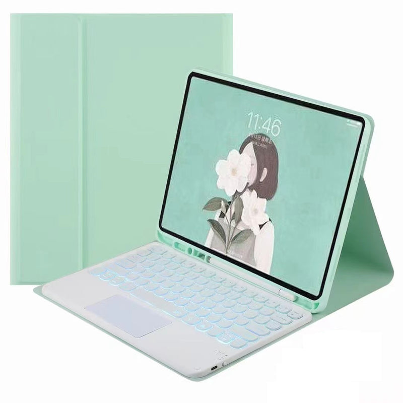 Load image into Gallery viewer, Samsung Galaxy Tab S10 FE Plus 13.1&quot; (2025) Smart Wireless Trackpad Keyboard Mouse Flip Case
