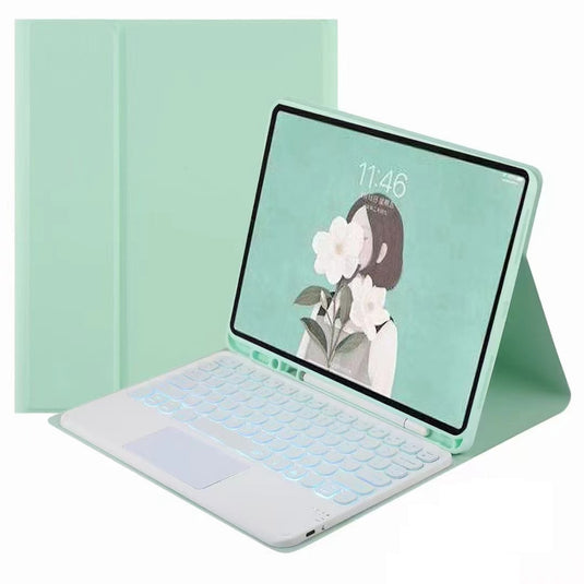 Samsung Galaxy Tab S10 FE Plus 13.1" (2025) Smart Wireless Trackpad Keyboard Mouse Flip Case
