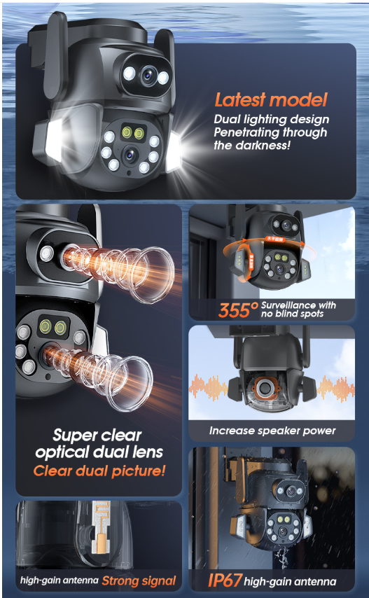 Load image into Gallery viewer, Tuya Ultra HD 6MP 6MP Dual Lens Wireless IP66 Outdoor Security AI Camera Full Colour Night Vision - Polar Tech Australia
