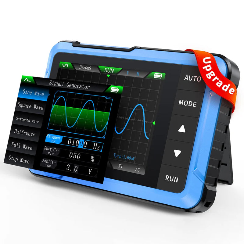Cargue la imagen en el visor de la galería, [DSO-510] FNIRSI 10MHz 48MS/s Mini Handheld Digital Oscilloscope Signal Generator
