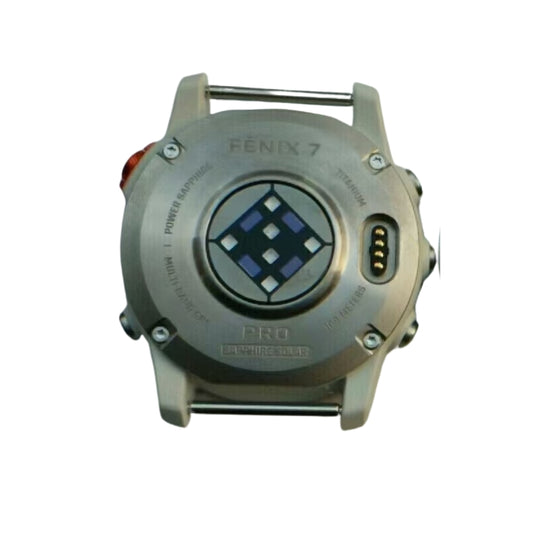 Garmin Fenix 7 Pro [Sapphire Solar Edition] 47MM - Back Battery Cover Rear Case Housing Charging Port Replacement Part - Polar Tech Australia