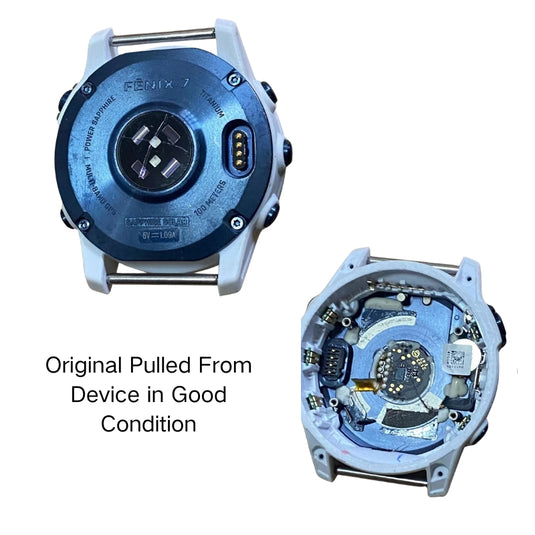 Garmin Fenix 7 [Sapphire Solar Edition] 47MM - Back Battery Cover Rear Case Housing Charging Port Replacement Part - Polar Tech Australia