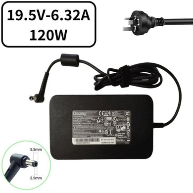 [19V-6.32A / 120W] [5.5x2.5] Gigabyte P15F Laptop AC Power Supply Adapter Charger - Polar Tech Australia