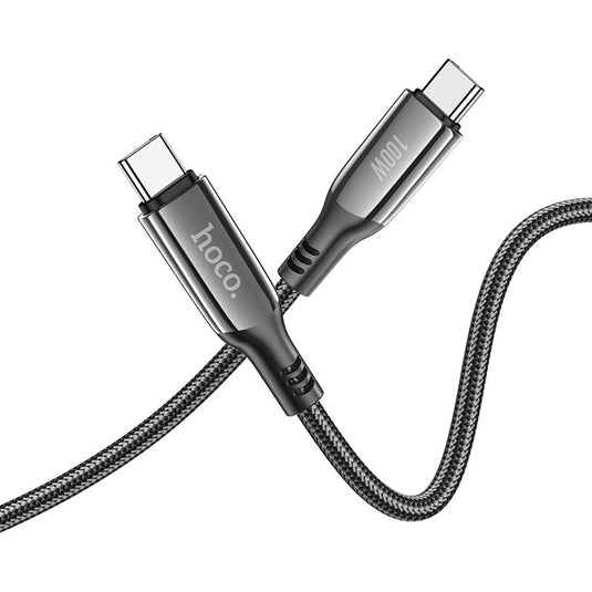 [S51][Type-C To Type-C][LED Display] HOCO Extreme Explorer 100W Super Fast PD Charging Data Sync USB Cable - Polar Tech Australia