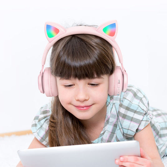 [W39] HOCO Bluetooth Wireless Cat Ear Kid Cute Style Headphone - Polar Tech Australia