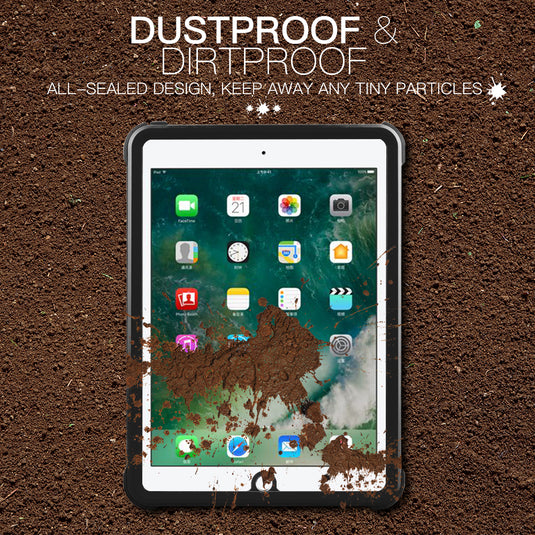 Apple iPad 5th 2017 & 6th 2018 9.7" Shellbox Waterproof Heavy Duty Lifeproof Style Case - Polar Tech Australia