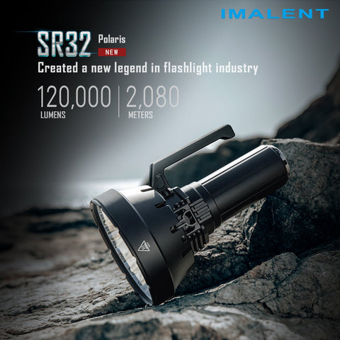 Load image into Gallery viewer, [SR32] IMALENT Longest Throw Flashlight 120,000 Lumens , 2080 meters
