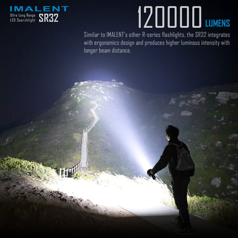 Load image into Gallery viewer, [SR32] IMALENT Longest Throw Flashlight 120,000 Lumens , 2080 meters
