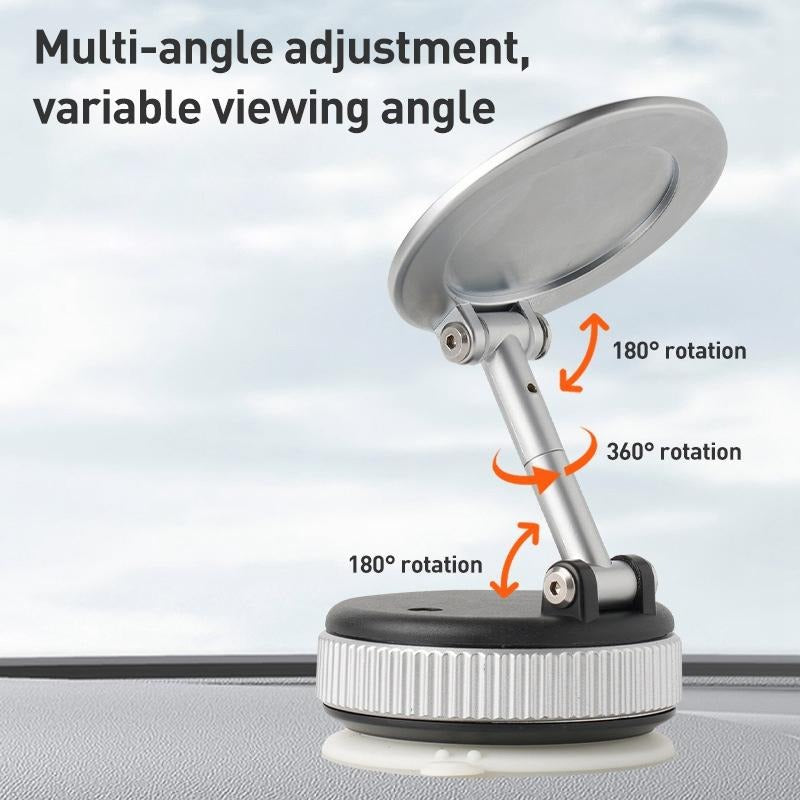 Cargue la imagen en el visor de la galería, [PT-101] Vacuum Suction Magnetic Car Holder 360° Rotation for Car Dashboard &amp; Wind Screen Strong Magnet
