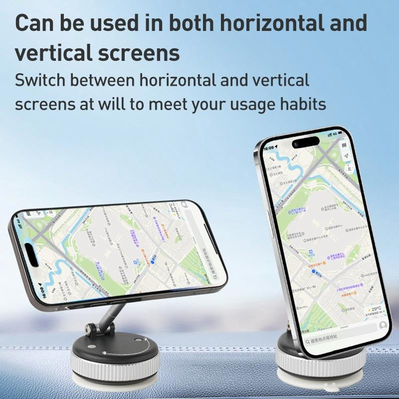 Cargue la imagen en el visor de la galería, [PT-101] Vacuum Suction Magnetic Car Holder 360° Rotation for Car Dashboard &amp; Wind Screen Strong Magnet
