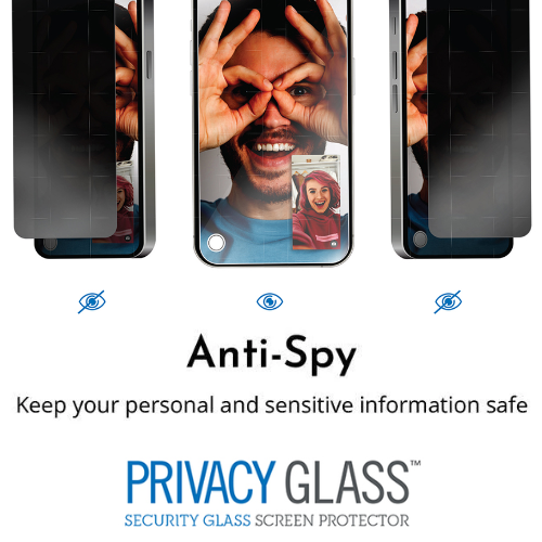 [Full Covered][Privacy] Apple iPhone 16e -  9H Hardness Anti-Spy Tempered Glass Screen Protector - Polar Tech Australia