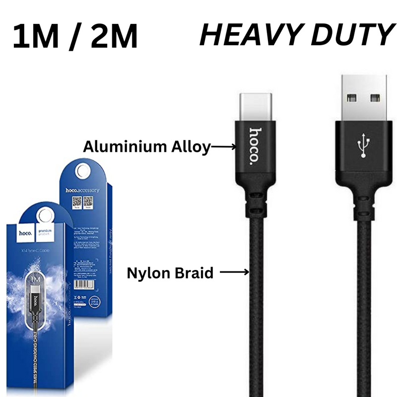 Load image into Gallery viewer, [X14][1M/2M][Heavy Duty][USB to Type-C] HOCO Times Speed Fast Charging Data Sync USB Cable - Polar Tech Australia
