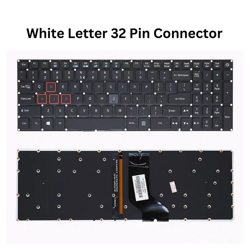 Cargue la imagen en el visor de la galería, Acer Nitro 5 AN515-42 AN515-52 N17C1 Replacement Keyboard US Layout - Polar Tech Australia

