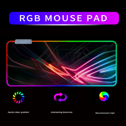 [40x90cm] Large Size RGB Light Effect Cool Gaming Keyboard Mouse Desktop Pad - Polar Tech Australia
