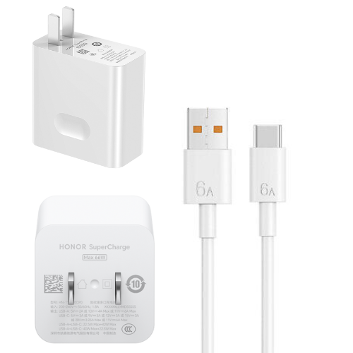 [66W][With Cable] Genuine Honor Magic Phone Fast Turbo Wall Charger Adapter Power Supply Unit - Polar Tech Australia
