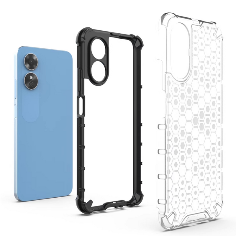 Load image into Gallery viewer, OPPO A78 5G (CPH2483, CPH2495) - Honeycomb Transparent Shockproof Protection Case - Polar Tech Australia
