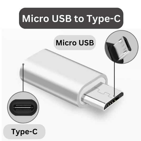 Micro USB To Type-C USB C Port OTG Adapter - Polar Tech Australia