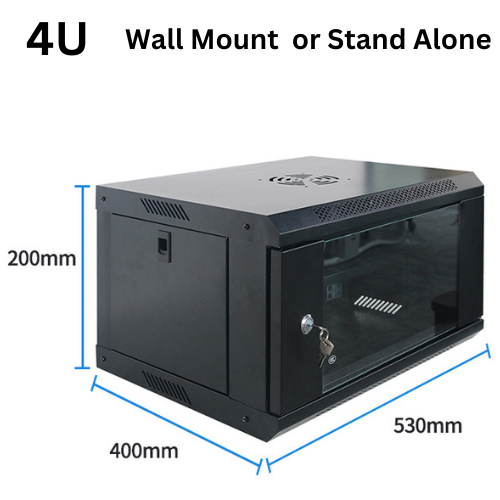 Load image into Gallery viewer, 4U 6U 9U 12U Heavy Duty Network Server CCTV PoE Switch Wall Mount Cabinet Rack Lockable Enclosure - Polar Tech Australia
